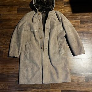 Ruffini Exquisit Creation Heeg Men's Classic Tan Button-Up Trench Coat